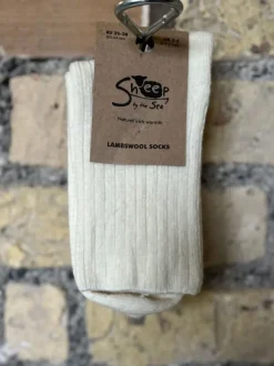 Luxurious Lambswool Socks - Natural