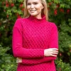 Luxurious Wool & Cashmere Trellis Sweater - Bramble Berry
