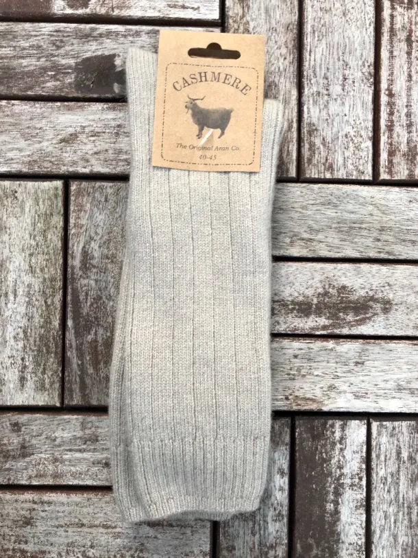 Luxury Mens Cashmere Socks - Beige (Size 40-45)