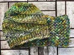 Made in Ireland Snood and Hat Set Green