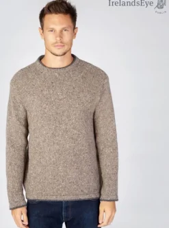 Men's Crew Neck Wool and Cashmere Sweater Rocky Ground