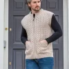 Mens Full Zip Waistcoat Parsnip