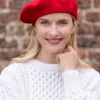100% Merino Wool Beret Red