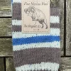 100% Merino Wool Fairisle Socks Brown Unisex