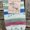 100% Merino Wool Fairisle Socks Mint Blue Unisex