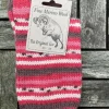 100% Merino Wool Fairisle Socks Pink Unisex