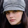 Newsboy Cap Grey Herringbone col.1