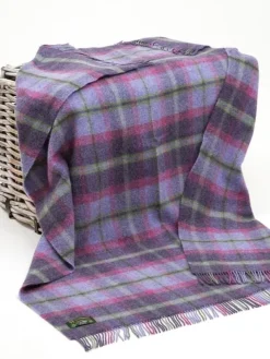 Pure Wool Throw Lilac Mix - Col.LW188
