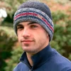 Rib Pullon Turnup Hat Charcoal Grey
