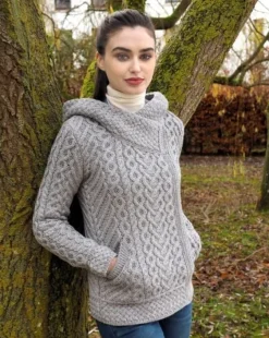 Side Zip Cardigan with Hoody