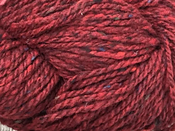 Soft Donegal Knitting Wool Red Fleck 100g