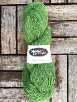 Soft Donegal Knitting Wool Kelly Green 100g