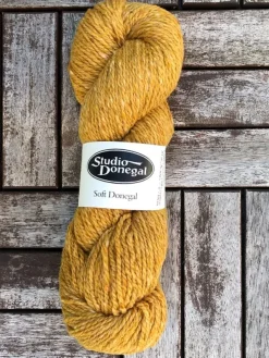 Soft Donegal Knitting Wool Yellow 100g