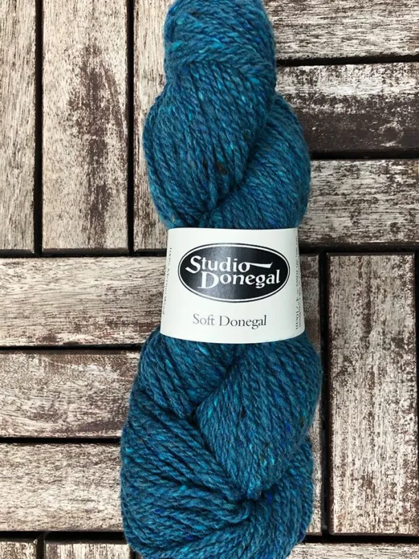 Soft Donegal Knitting Wool Teal 100g