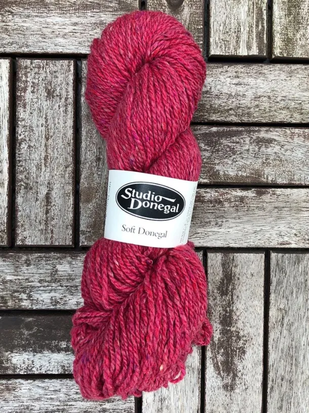 Soft Donegal Knitting Wool Pink 100g