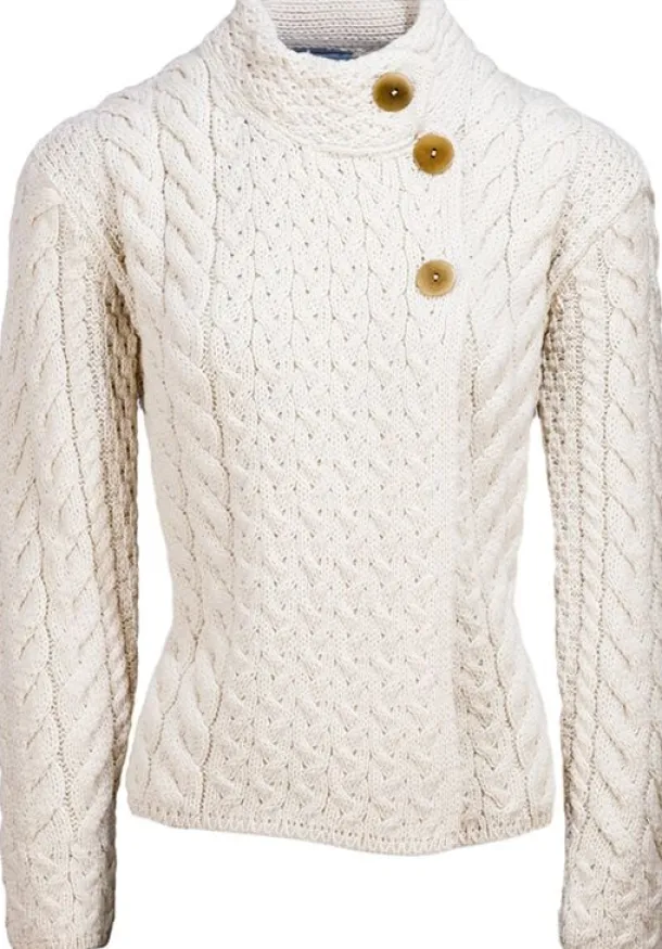 Super Soft Aran Button Cardigan