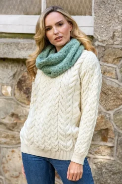 Super Soft Aran Snood Mint