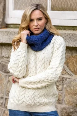 Super Soft Aran Snood Royal Blue B859