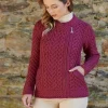 Super Soft Aran Zip Cardigan