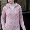 100% Super Soft Merino Wool half Zip Pink