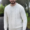 Super Soft Traditional Aran Sweater Natural