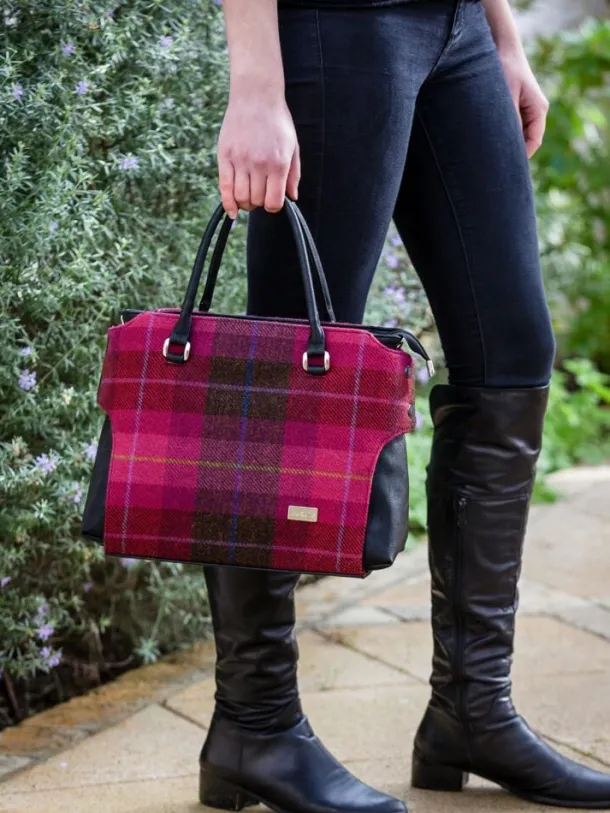 The Emily Irish Tweed Bag Pink 223