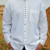 Traditional Grandfather Shirt White