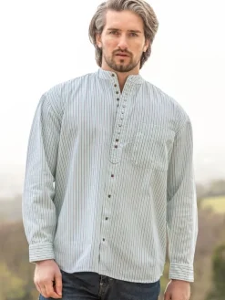 Traditional Grandfather Shirt Stripes SW893