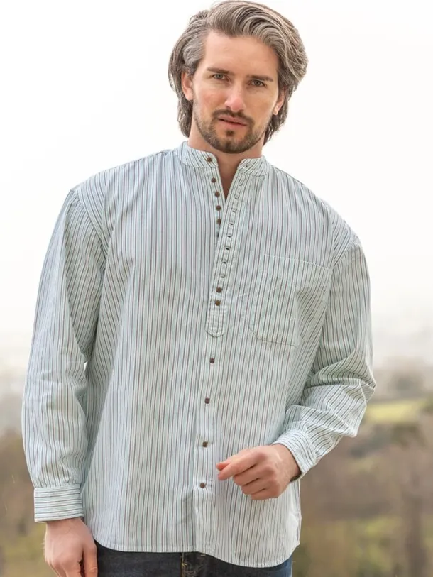 Traditional Grandfather Shirt Stripes SW893