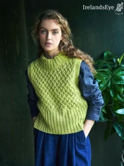 Trellis Crop Vest Apple Green