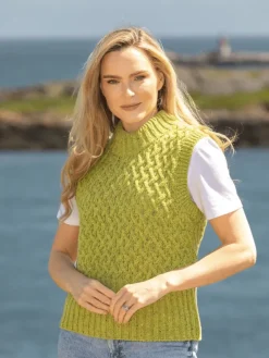 Trellis Crop Vest Apple Green
