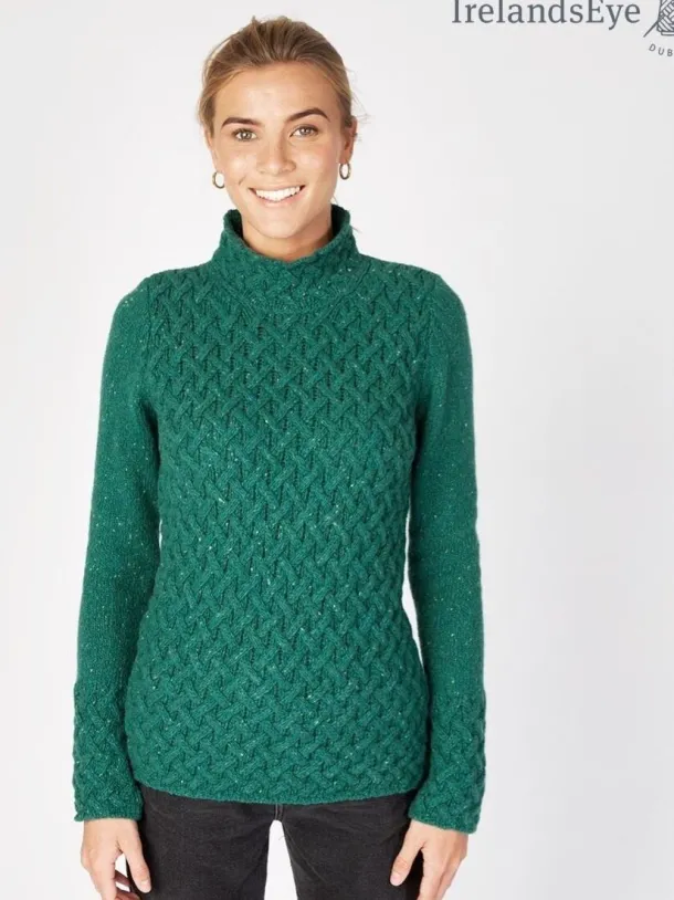 Trellis Sweater Green Garden