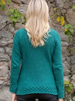 Trellis Sweater Green Garden