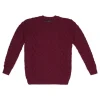 Unisex Heavyweight Aran Sweater Claret