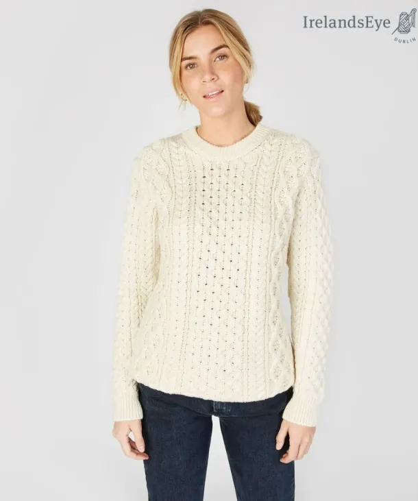 Unisex Heavyweight Aran Sweater - Natural