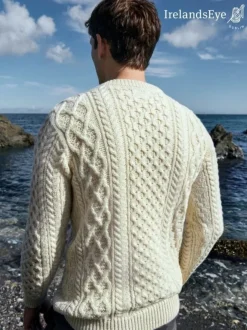 Unisex Heavyweight Aran Sweater Natural