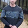 Unisex Jacquard Sweater Charcoal