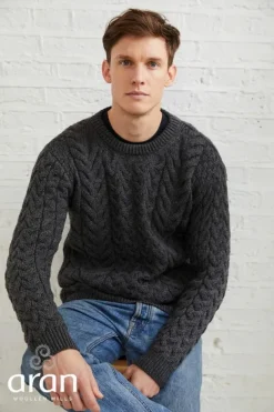 Unisex Super Soft Merino Wool Sweater Charcoal