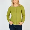 Wool and Cashmere Cardigan Apple