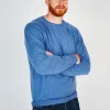 Wool and Cashmere Crew Neck Denim