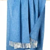 Wool and Cashmere Herringbone Throw Col.1434