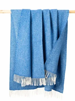 Wool and Cashmere Herringbone Throw Col.1434