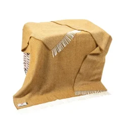 Wool and Cashmere Herringbone Throw Col: 1427